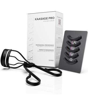 Kaasage Black Eyelash Curler for Women - Professional Lash Curler with Refill Pads - Easy, Natural Curling in Seconds - Buy Online on GoSupps.com