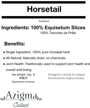 Horsetail Herb ( ) Equisetum Arvense Dried Horsetail for Tea and Recipes Traditional Chinese Herb Natural Ingredient for Brewing 55g - Buy Online on GoSupps.com