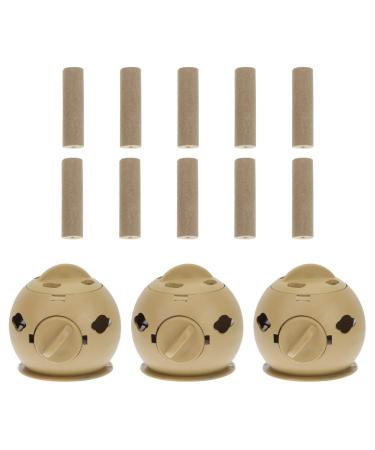 Lurrose magnetic bracket smoke -free moxa box burner holder: 1 set Moxibusion Pot Moxa Stick Moxibustion W Rme treatment tool for pain relive waist belly belly home tools 5.5x5.5 cm.Sorted color