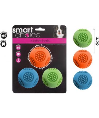 Smart Choice Rubber Tennis Balls Dog Toy - Buy Online on GoSupps.com