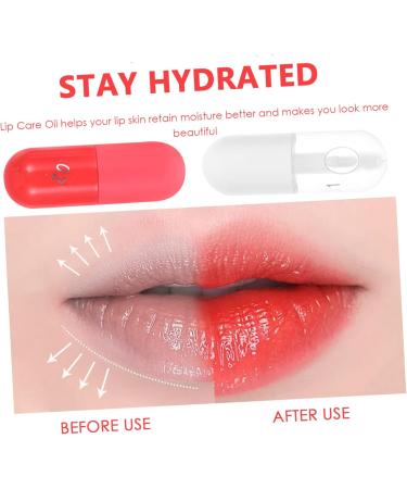  FRCOLOR FRCOLOR 2 Pieces Lip Oil Fuller Lip Oil Natural Clear Lip Oil Makeup Products Transparent Essence Plumper Lips Red - Buy Online on GoSupps.com