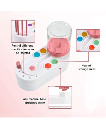 Paint Brush Cleaner & Rinser | 2023 Water Recycling Rinse Cup for Acrylic & Watercolor Paints - Eco-Friendly Pink - Buy Online on GoSupps.com