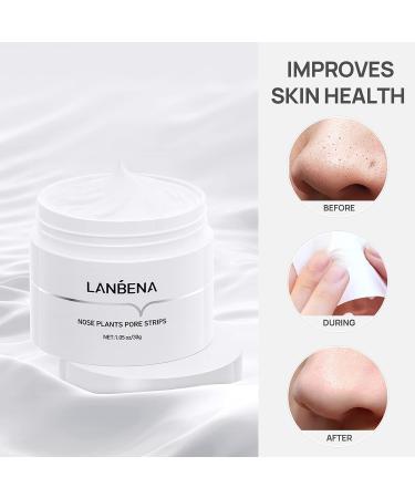 LANBENA Pore Strips - Deep Cleansing Blackhead Remover for Face & Nose | 10-15 Min to Fresh Clean Skin - Buy Online on GoSupps.com