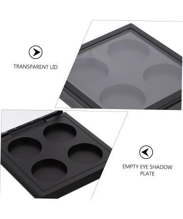 FRCOLOR 10 Pcs Eye Shadow Blank as Blush Box - Travel-Friendly Cosmetic Organizer (10x9cm) - Black - Buy Online on GoSupps.com