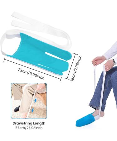 Effortless Sock Aids for Elderly & Disabled - Sock Helpers Tool for Easy Sock Wear (Blue) - Buy Online on GoSupps.com