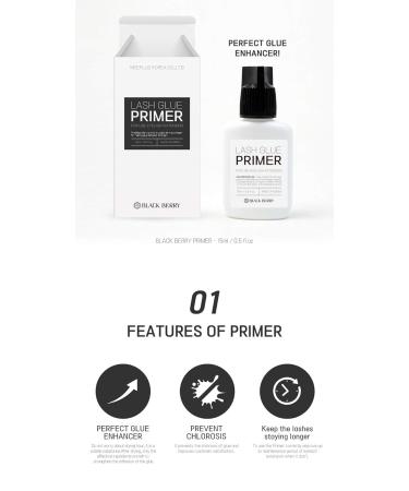 BlackBerry Lash Glue Primer | Made in Korea | Eyelash Extension Glue Enhancer for Perfect Lash Adhesion - Buy Online on GoSupps.com