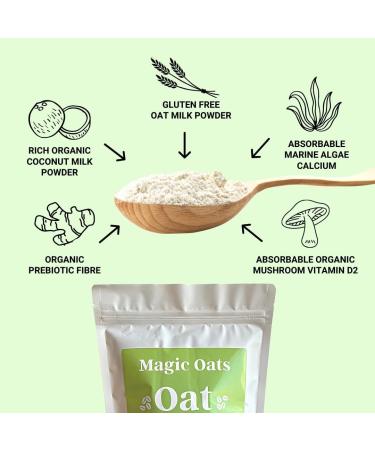 Magic Oats Original Unsweetened Oat Milk Powder. Non Dairy Vegan Coffee Creamer. Gluten & Dairy Free. No Added Sugar. Lactose & Nut Free 560g. Bulk Size. (Value Pack) 560 g (Pack of 1) - Buy Online on GoSupps.com