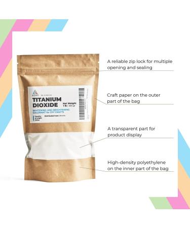 Pure Titanium Dioxide for Soap Making - Whitening Colorant for DIY Crafts - Titanium Dioxide Powder - Buy Online on GoSupps.com