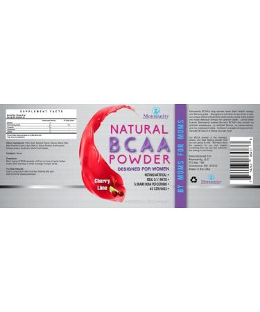Women's BCAA Powder Preworkout - Sweetened Naturally with Stevia, Erythritol & Monk Fruit - 40 Servings + Free Recipe Guide (Cherry Lime) - Buy Online on GoSupps.com