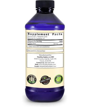 Healthy Habits Silver Defense Natural Nano-Sized Silver Immune Support Supplement for Optimal Health - Buy Online on GoSupps.com