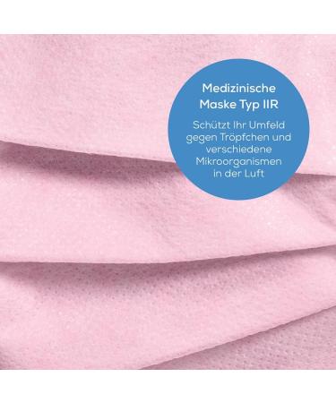 Buy Beurer MM 15 OP Mask Type IIR - 3-Layer Medical Face Mask (Pink 20 Pack) | EU Made Protects Against Droplets & Microorganisms | Fast International Shipping - Buy Online on GoSupps.com