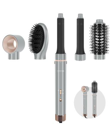 PARWIN PRO BEAUTY MaxAIR Styler 5in1 hairdryer hot air brush set Air Styler with 110000 rpm highspeed motor hair styler for drying smoothing volume curls ionic care gray