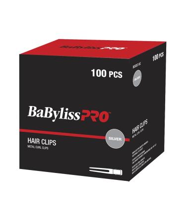 BaBylissPRO Metal Curl Clips Silver 100 Count - Buy Online on GoSupps.com