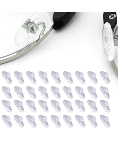 ZamxHug glasses nasal pads - glasses pads click system silicone non -slip glasses pads transparent for glasses sunglasses slide stopper glass protection nose pads for glasses accessories 25 pairs