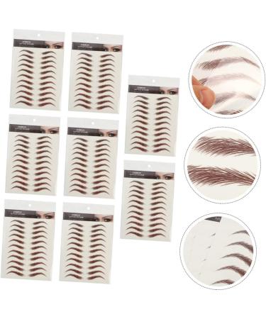 Beavorty 54 Sheets waterproof eyebrow stickers waterproof stickers hairlike eyebrows brown cosmetic mold 4d - Buy Online on GoSupps.com