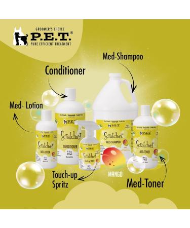P.E.T. Scratchiez Conditioner- Mango Mambo 5gal | Hot Spots, Eczema Relief | Eco-Friendly, Cruelty-Free, Paraben-Free - Buy Online on GoSupps.com