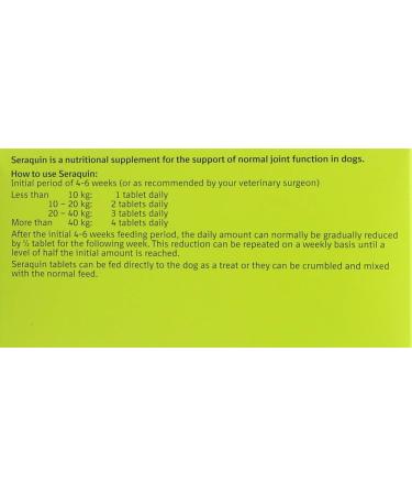 Seraquin Veterinary Joint Supplement with Turmeric - 60 Chewable Tablets for Dogs - Buy Online on GoSupps.com