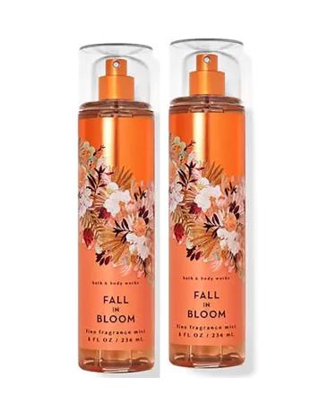 Bath & Body Works Fall in Bloom Fine Fragrance Body Mist Gift Set 8 oz Pack Lot of 2 (Fall in Bloom) Fall In Bloom 8 Fl Oz (Pack of 2)