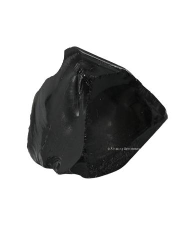 Buy Black Obsidian Raw Crystals | Healing Stones for Tumbling & DIY - Natural Energy Rocks (1 Piece - Buy Online on GoSupps.com