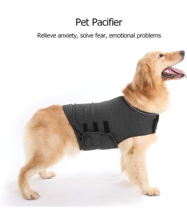 Wingfly Dog Coat Calm Vest - Stress Relief Shirt for Dogs | Anxiety Jacket for Fearful Pets (Large Gray) - Buy Online on GoSupps.com