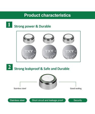 Buy TXY 10pcs AG10 Alkaline Button Batteries LR1130 389 SR1130 80mAh for Watch Toys & Remote Long Lasting & International Shipping - Buy Online on GoSupps.com
