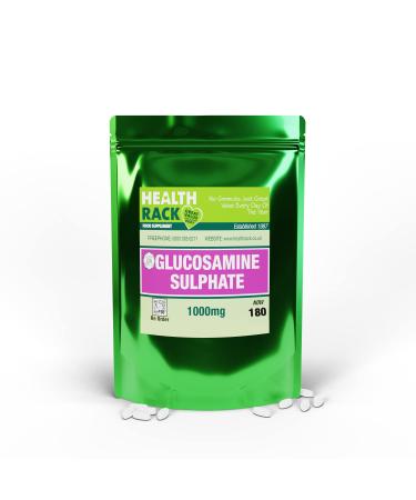 Glucosamine Sulphate 2Kcl 1000mg - 180 Capsules - 6 Months Supply GMO Free Made in The UK