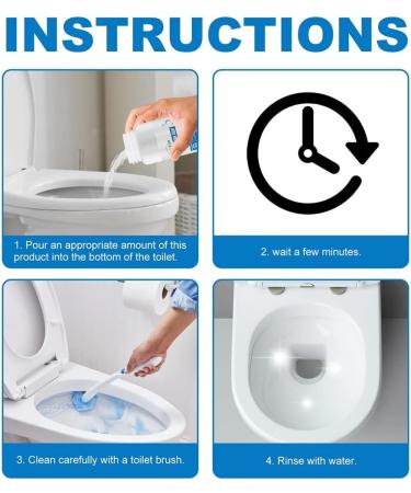 2 Pcs Touch Free Fizzy Foam Toilet Cleaner Splash Toilet Cleaner Foam Powder As Seen on TV for in Toilets Squatting Pans Easy to Help You Solve in Toilet Cleaning - Buy Online on GoSupps.com