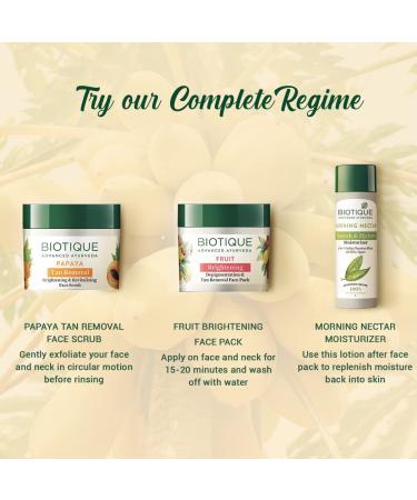 Biotique BIO PAPAYA Revitalizing Tan-Removal Scrub 75gm/2.65 Fl.Oz | Exfoliating Face Scrub - Buy Online on GoSupps.com