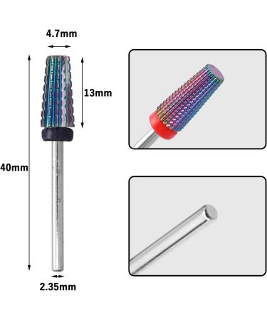 Bestgle Nail Cutter Bits 5 Pieces Tungsten Alloy Nail Cutter Grinding Heads Carbide Bits Rainbow Nail Cutter Attachments Bits Remove Gel Acrylic Cuticle Bits for Nail Cutter for Manicure Pedicure - Buy Online on GoSupps.com