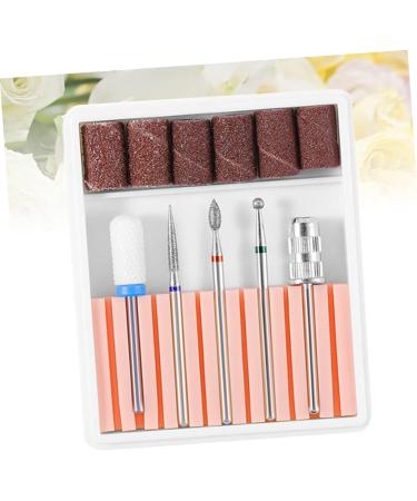 minkissy 1 Set Nail Drill Bits for Acrylic Nail Polish Accessories Electric Nail File Drill Bits Nail Polish Tools Nail File Bits Cuticle Drill Bit Gel Nail Kits Head Ceramics 6.5x5.5cm Pink - Buy Online on GoSupps.com