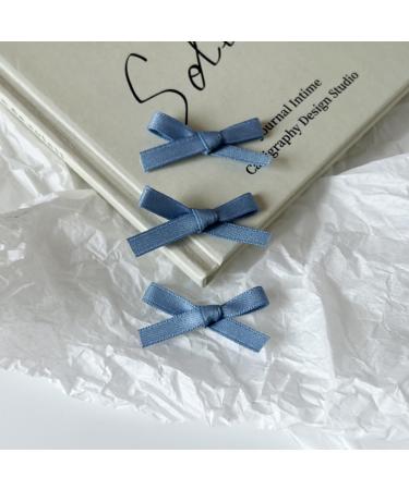 hgnxa Delicate Elegant Style Side Clip Hair Clip Sweet Girls y Style knot Balletcore Denim Blue - Buy Online on GoSupps.com