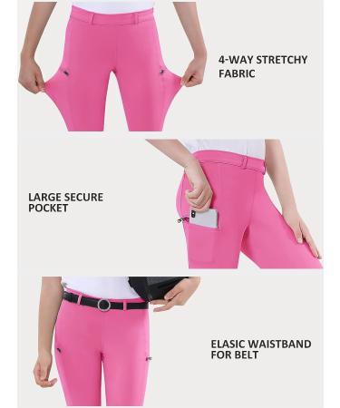 EXARUS Girls Horse Riding Pants - Plum Red, Size 8 Years | Equestrian Breeches with Knee-Patch, Zipper Pockets for Youth Schooling Leggings - Buy Online on GoSupps.com
