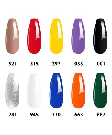 JXH Black Gel Nail Polish 15ml - Professional Soak Off UV LED Nail Art Manicure - Pure Black Color for Salon and Home Use - Buy Online on GoSupps.com