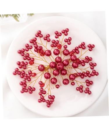 FRCOLOR 1pc Diamond Hair Clips Bridal Hair Clip Foam Mesh Net Pearl Hair Side Combs Pearl Haircombs Wedding Hair Combs Bridal Hair Combs Wedding Hair Clip Tiara Bride Crystal Accessories - Buy Online on GoSupps.com