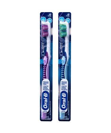 Oral-B 3D White Vivid Toothbrush 35 Soft (Colors Vary) - Pack of 2
