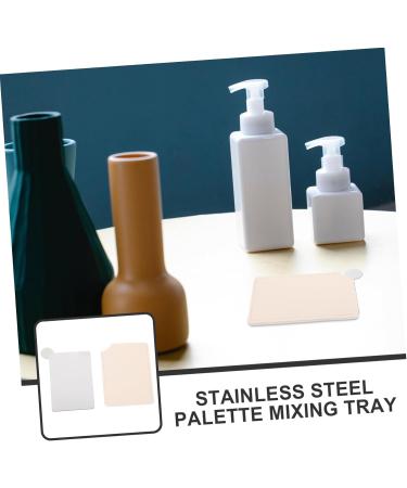 Palette De Maquillage En Acier Inoxydable Argent  - Buy Online on GoSupps.com