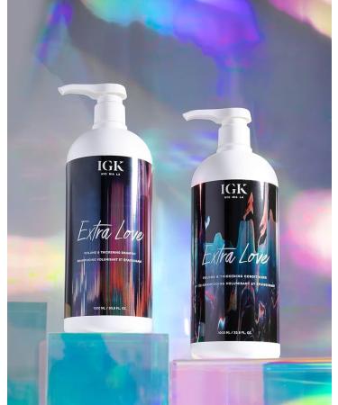 IGK EXTRA LOVE Shampoo and Conditioner Set (33.8 Oz) | Volume & Thickening | Vegan & Cruelty-Free | International Shipping Available - Buy Online on GoSupps.com