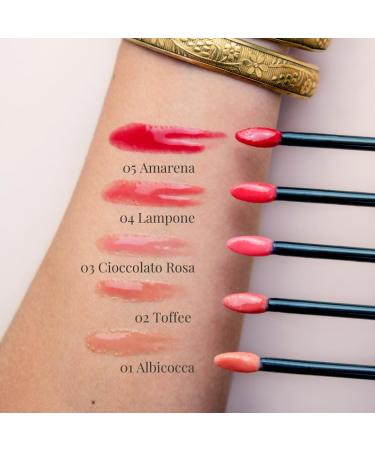  LEPO LEPO | 3D Lip Gloss Ultra Luminous and Nourishing Lip Gloss No. 02 Toffee with Organic Argan Oil Tsubaki Oil and Mango Butter - Buy Online on GoSupps.com