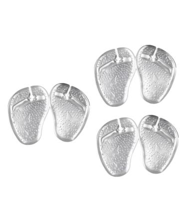 NOLITOY 3 Pairs Forefoot Slipper Pad High Heel Liner Insert Shoes Grip Pads Suede Shoe Protector Clear High Heels Toe Protectors Practical Forefoot Pad Insoles Toe Pads Gel Toe Cap Sandals