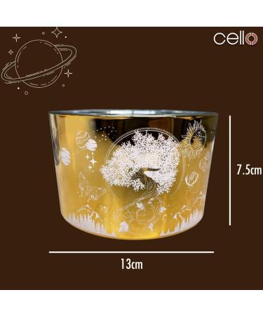 Celestial Large Scented Candle with Tigers Eye Gemstones - Ideal Astrology Gift for Men and Women - Buy Online on GoSupps.com