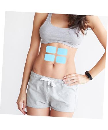 Fomiyes 30-Piece Leaf Gel Pads for Abdominal Stimulators - Hydrogel Replacement Pads Transparent Adhesive Accessories 6.00x4.00cm - Buy Online on GoSupps.com