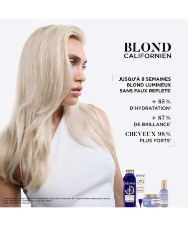 DESSANGE - Soin Patine Bleu Nutri-Correcteur Blond Californien - Acide Lactique & Miel De Manuka - Nourrit & Neutralise Les Reflets Jaunes - Cheveux Blonds Color s D color s - 140ml - Buy Online on GoSupps.com