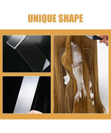 Healeved Balayage Board Clear Plastic Hair Highlighting Board Curved Hair Coloring Foiling Paddle for Home Hair Salon - Buy Online on GoSupps.com