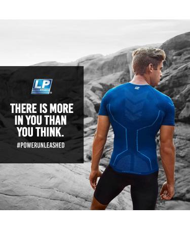 LP SUPPORT 708CA Extreme Knee Support Sleeve - Breathable CoolPrene Compression Brace for Athletes (Black Size L) - International Shipping Available - Buy Online on GoSupps.com