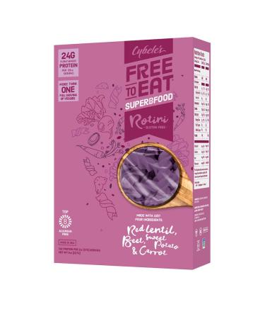 Cybele's Free To Eat Gluten-Free & Grain-Free Pasta, Superfood Purple, Rotini, High In Plant-Based Protein, Dairy Free, Nut Free, Soy Free, Allergen Free, Non-GMO, Vegan, 8oz Box (Pack of 1) Superfood Purple Rotini 8 Oun