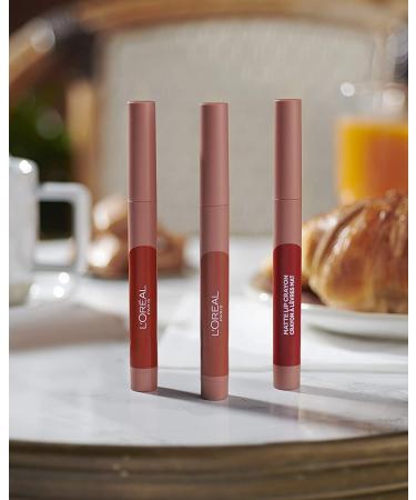 L'Oreal Paris Infallible Very Matte Lip Crayon Lipstick Smudge Proof Pink Lipstick 111 A Little Chilli 111 A Little Chilli 1 count (Pack of 1) - Buy Online on GoSupps.com