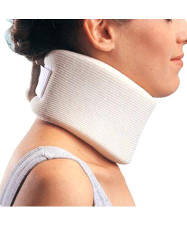 JLASDR neck protection adjustable neck support made of soft foam neck support for the neck and vertebral support relieves pain and reduces the pressure from the spine (color: b size: l) l b
