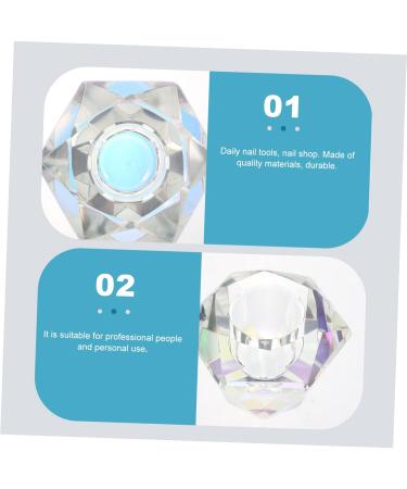 Housoutil 1pc Nail Art Crystal Cup Esmalte De Gel Para U as Clear Tumblers Nail Cup Sheer Nail Polish Dish Clear Fingernail Polish Nail Crystal Container White Crystal Liquid Cup - Buy Online on GoSupps.com