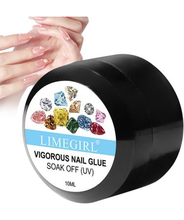 Gel Nail Glue for Fake Nails | Strong Fake Nail Adhesive for Press On Nails - Nail Supplies for Salon Home for 3D Sculpture Gel Nail Tips Strengthen Soft Gel Nail Tips - Buy Online on GoSupps.com
