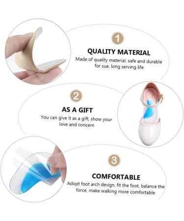 Buy NOLITOY Arch Gel Cushions - 4 Pairs Foot Arch Support Insoles for Ultimate Comfort - International Shipping Available - Buy Online on GoSupps.com